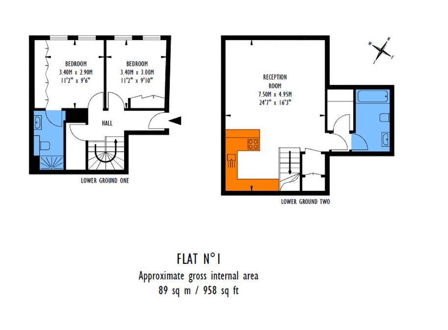 Stylish 2 Bed Split Level Flat Apartment London Exterior photo